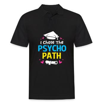 School psychologist - Men's Polo Shirt - black - Front - Kai (181cm)