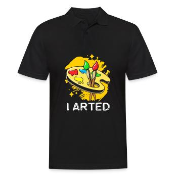 Painter Artist Artist Art Academy - Men's Polo Shirt - black - Front - Kai (181cm)