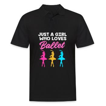 Ballet Ballet Dancer - Men's Polo Shirt - black - Front - Kai (181cm)