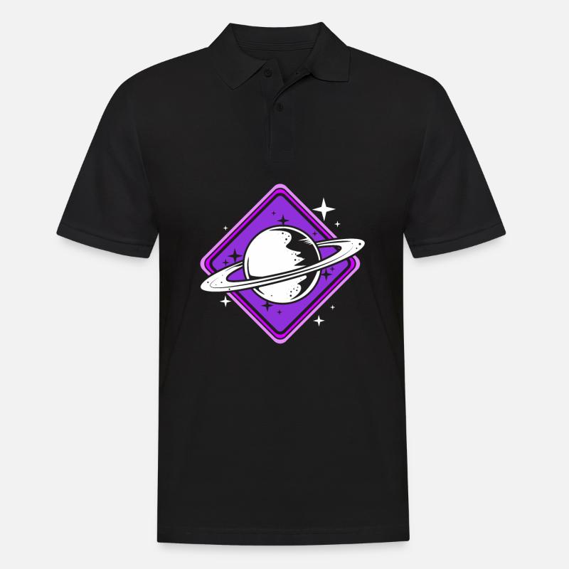 Univers du système solaire - Polo Homme - noir