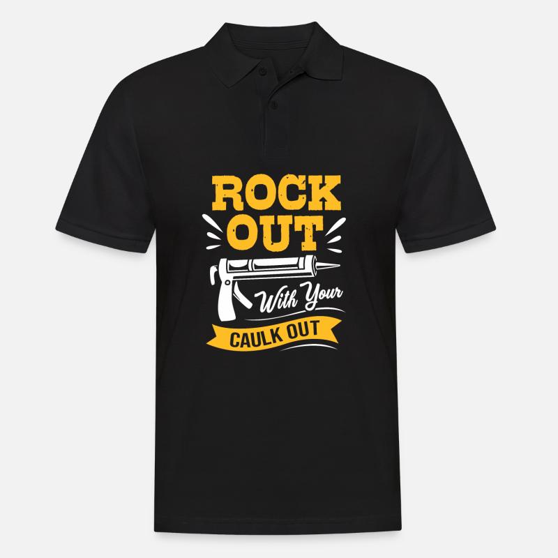 Construction worker construction site - Men's Polo Shirt - black