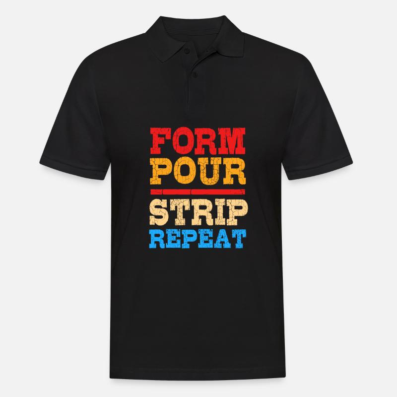 Construction worker construction site - Men's Polo Shirt - black