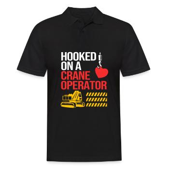 Bauarbeiter Baustelle Kran - Männer Poloshirt - Schwarz - Vorne - Kai (181cm)
