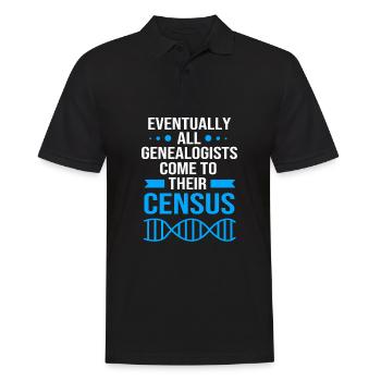 Family tree genealogy - Men's Polo Shirt - black - Front - Kai (181cm)
