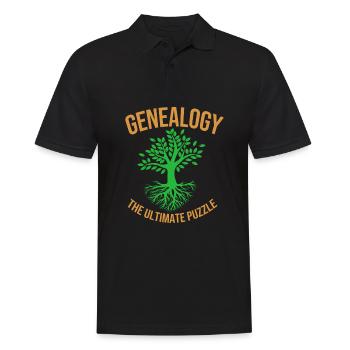 Family tree genealogy - Men's Polo Shirt - black - Front - Kai (181cm)