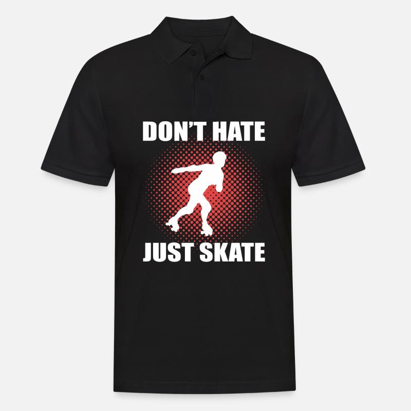 Rollschuhlaufen Rollschuhe Inline-Skates - Männer Poloshirt - Schwarz