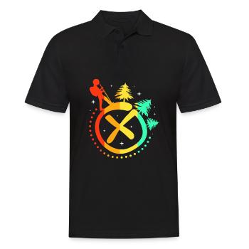 Geocaching Geocache Geocacher - Männer Poloshirt - Schwarz - Vorne - Kai (181cm)