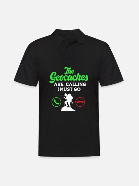 Geocaching Geocache Geocacher - Men's Polo Shirt - black