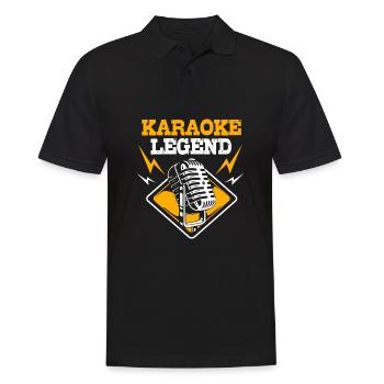 Légende du karaoké - Polo Homme - noir - Devant - Kai (181cm)