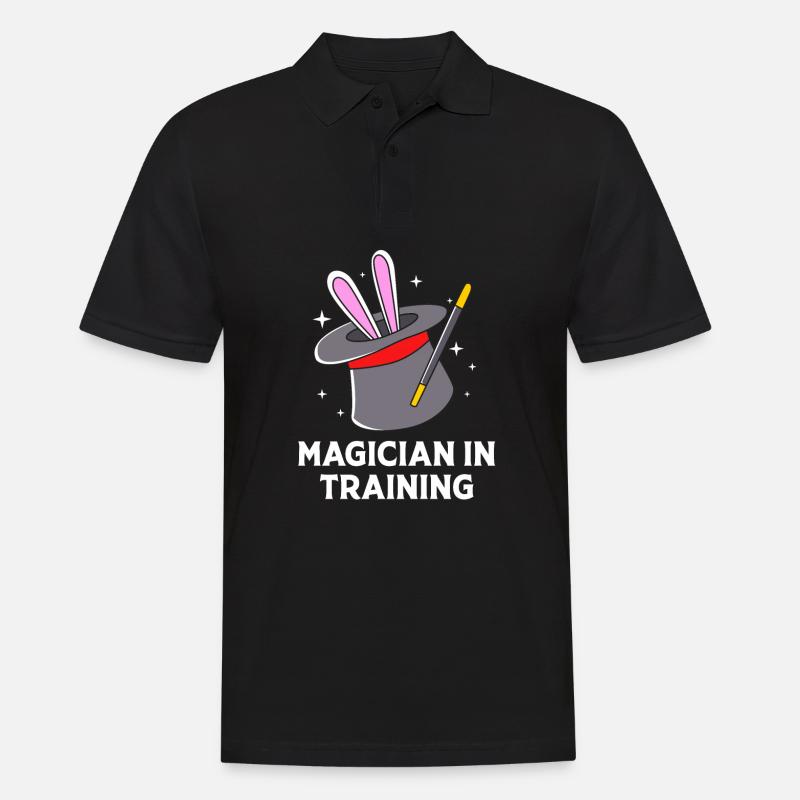 Zauberer Magie Magier - Männer Poloshirt - Schwarz