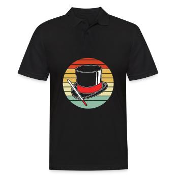 wizard magic magician - Men's Polo Shirt - black - Front - Kai (181cm)