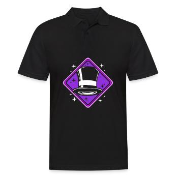 wizard magic magician - Men's Polo Shirt - black - Front - Kai (181cm)