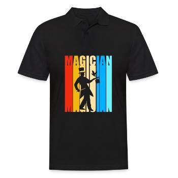 magicien magicien - Polo Homme - noir - Devant - Kai (181cm)