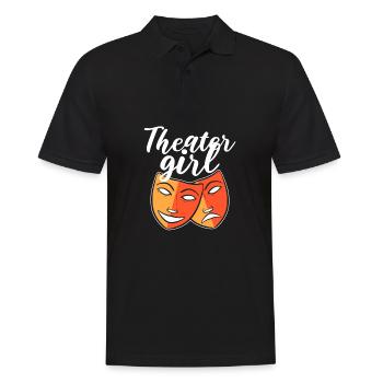 Theater Schauspiel Schauspieler Schauspielerin - Männer Poloshirt - Schwarz - Vorne - Kai (181cm)