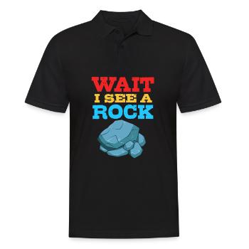 Geologist - Men's Polo Shirt - black - Front - Kai (181cm)