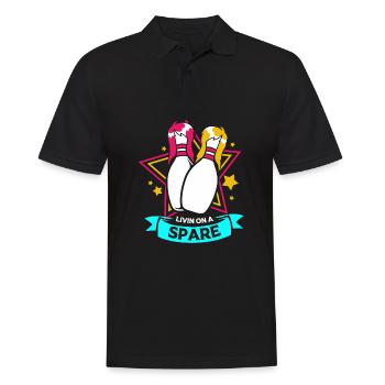 Bowlen Bowler Bowling Kegel Bowlingkugel - Männer Poloshirt - Schwarz - Vorne - Kai (181cm)