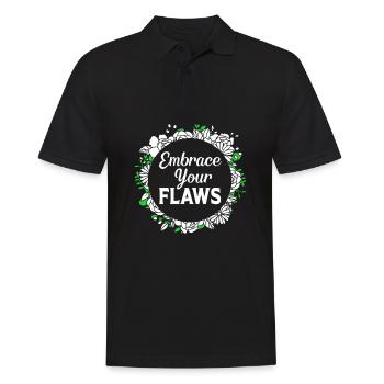 Body Positivity Feminist Feminismus Feministin - Männer Poloshirt - Schwarz - Vorne - Kai (181cm)