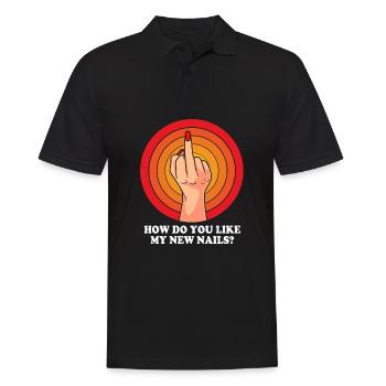 Kosmetikerin - Männer Poloshirt - Schwarz - Vorne - Kai (181cm)