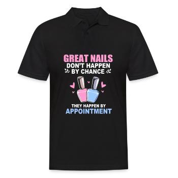 Créatrice d'ongles, esthéticienne, cosmétique pour les ongles - Polo Homme - noir - Devant - Kai (181cm)