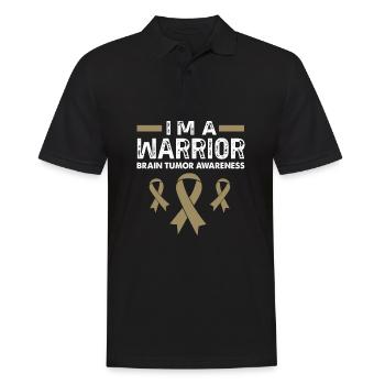 Brain Tumor Tumor Brain Cancer Survivor - Men's Polo Shirt - black - Front - Kai (181cm)