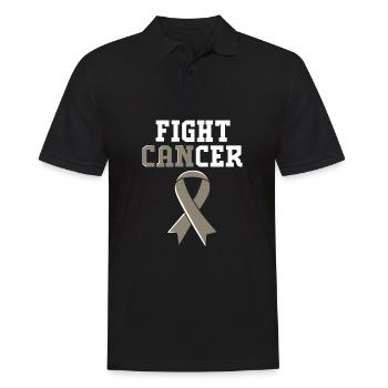 Brain Tumor Tumor Brain Cancer Survivor - Men's Polo Shirt - black - Front - Kai (181cm)