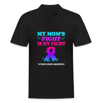 cancer de la thyroïde - Polo Homme - noir - Devant - Kai (181cm)