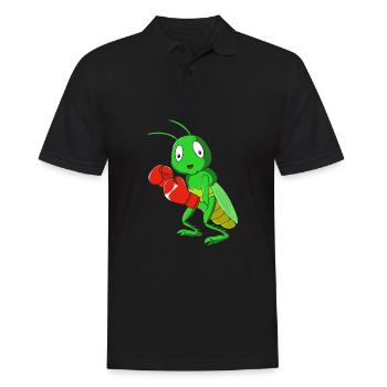 Grasshopper - Men's Polo Shirt - black - Front - Kai (181cm)