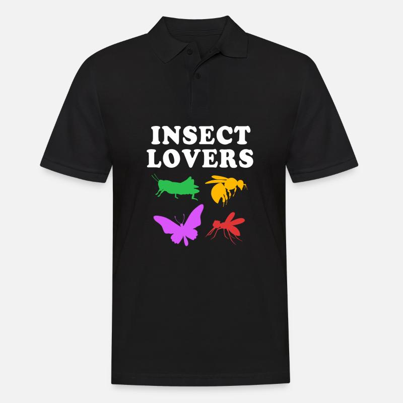 Heuschrecke - Männer Poloshirt - Schwarz