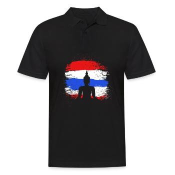 Thaïlande - Polo Homme - noir - Devant - Kai (181cm)