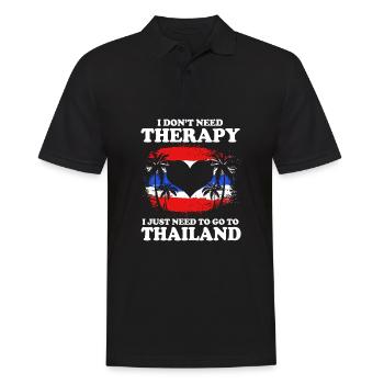 Thailand - Männer Poloshirt - Schwarz - Vorne - Kai (181cm)