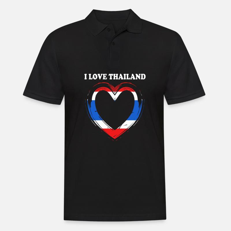 Thailand Thai Sprache - Männer Poloshirt - Schwarz