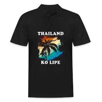 Thailand - Men's Polo Shirt - black - Front - Kai (181cm)