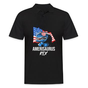4 juillet Couleurs nationales Fête nationale des États-Unis - Polo Homme - noir - Devant - Kai (181cm)
