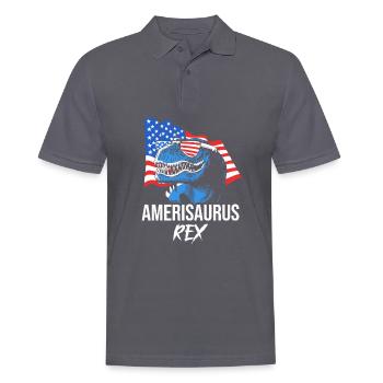 Vierter Juli Nationalfarben Nationalfeiertag USA - Männer Poloshirt - Anthrazit - Vorne - Nico (186cm)