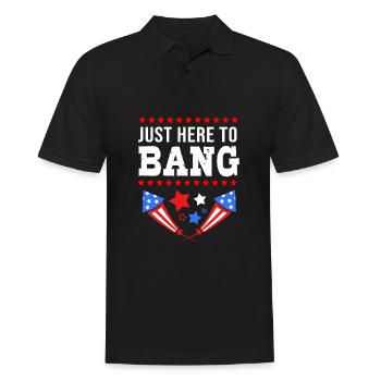 Fourth of July National Colors National Day United States - Men's Polo Shirt - black - Front - Kai (181cm)