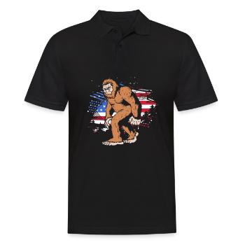 4 juillet Couleurs nationales Fête nationale des États-Unis - Polo Homme - noir - Devant - Kai (181cm)