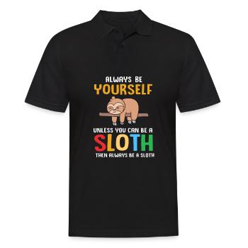 Paresse, paresse, paresse, matinal - Polo Homme - noir - Devant - Kai (181cm)