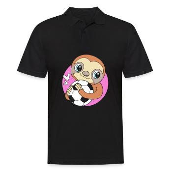 Sloth - Men's Polo Shirt - black - Front - Kai (181cm)