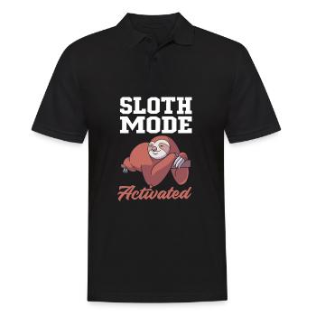 Sloth - Men's Polo Shirt - black - Front - Kai (181cm)