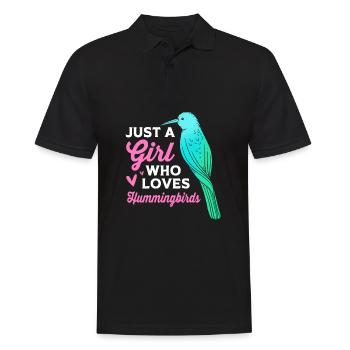 Hummingbird - Men's Polo Shirt - black - Front - Kai (181cm)