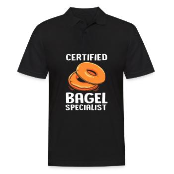 Bagel - Men's Polo Shirt - black - Front - Kai (181cm)