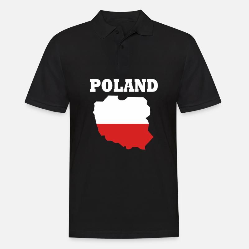 Polen Polnisch - Männer Poloshirt - Schwarz
