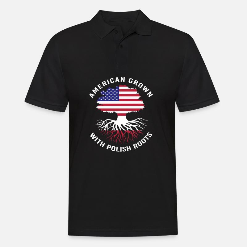 Polen Polnisch - Männer Poloshirt - Schwarz