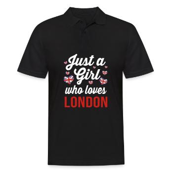 England - Men's Polo Shirt - black - Front - Kai (181cm)