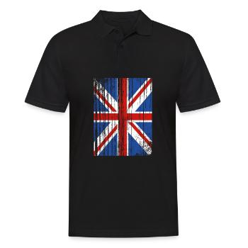 England Englisch - Männer Poloshirt - Schwarz - Vorne - Kai (181cm)