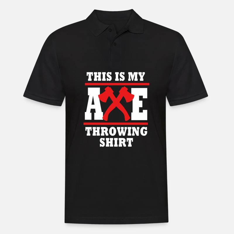 Axt - Männer Poloshirt - Schwarz
