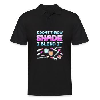 Kosmetikerin Make-up - Männer Poloshirt - Schwarz - Vorne - Kai (181cm)