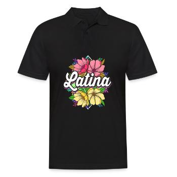 Latina Mom Latino - Men's Polo Shirt - black - Front - Kai (181cm)