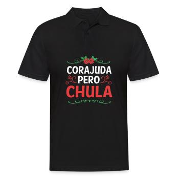 Latina Mutter Latino - Männer Poloshirt - Schwarz - Vorne - Kai (181cm)
