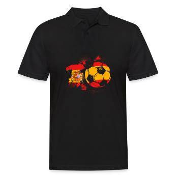 Spanien Spanisch - Männer Poloshirt - Schwarz - Vorne - Kai (181cm)